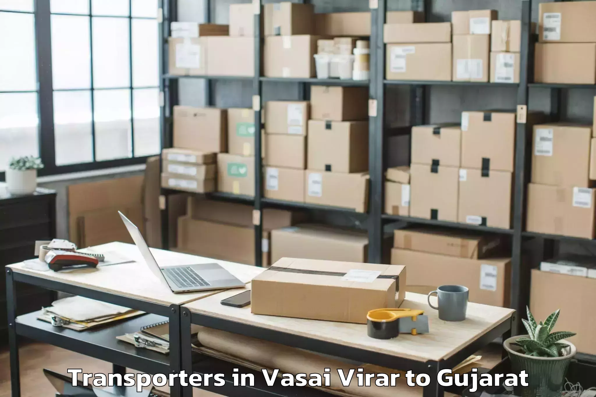 Top Vasai Virar to Vadodara Transporters Available